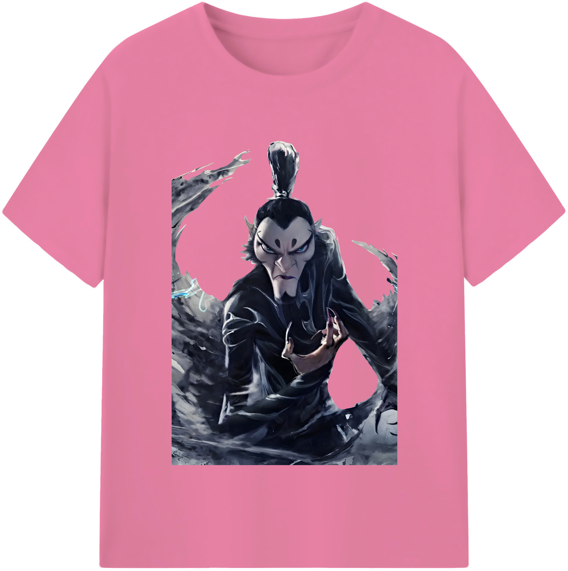 （画像用） Ne Zha 2 ナタ 魔童の大暴れ 綿100％半袖Tシャツ（フロントプリント）